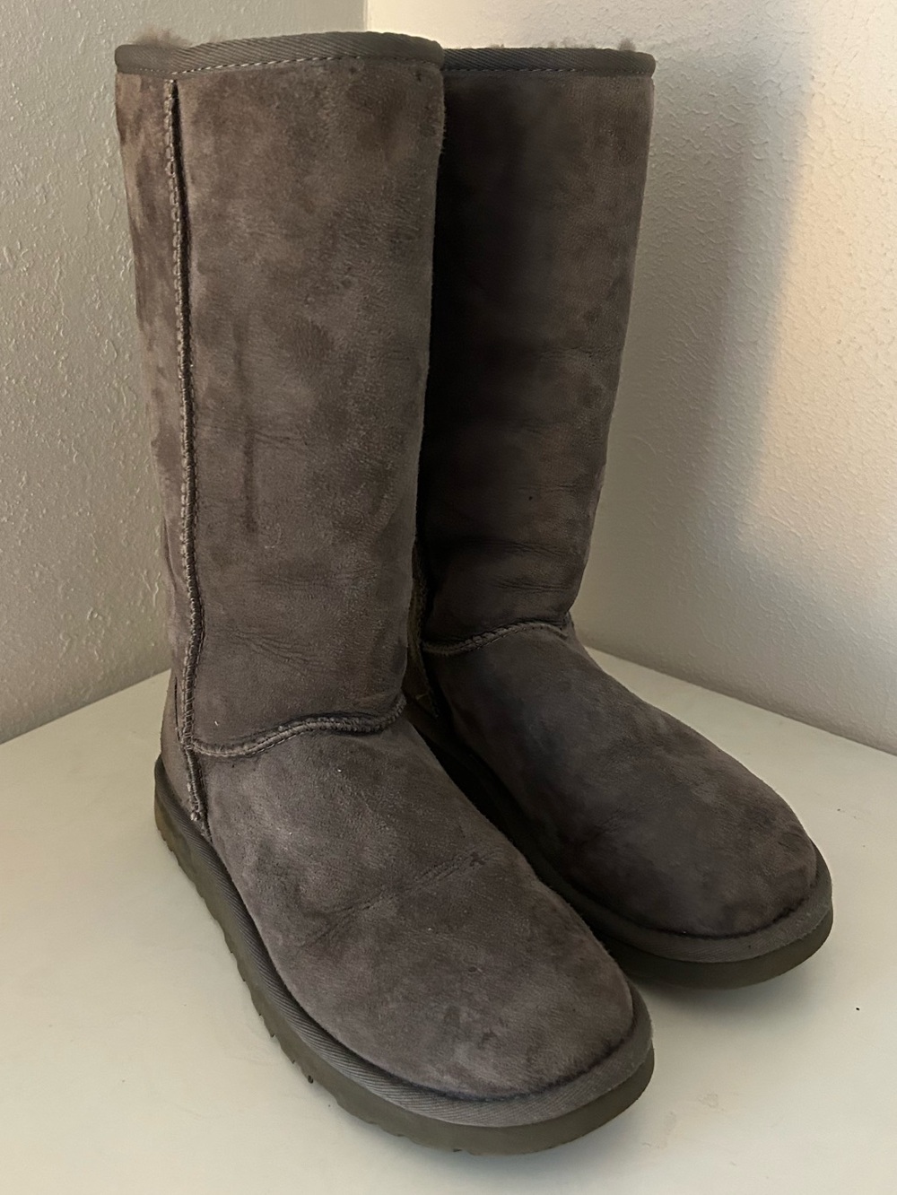UGG Classic Tall Suede Boots - Gray | women's 7
